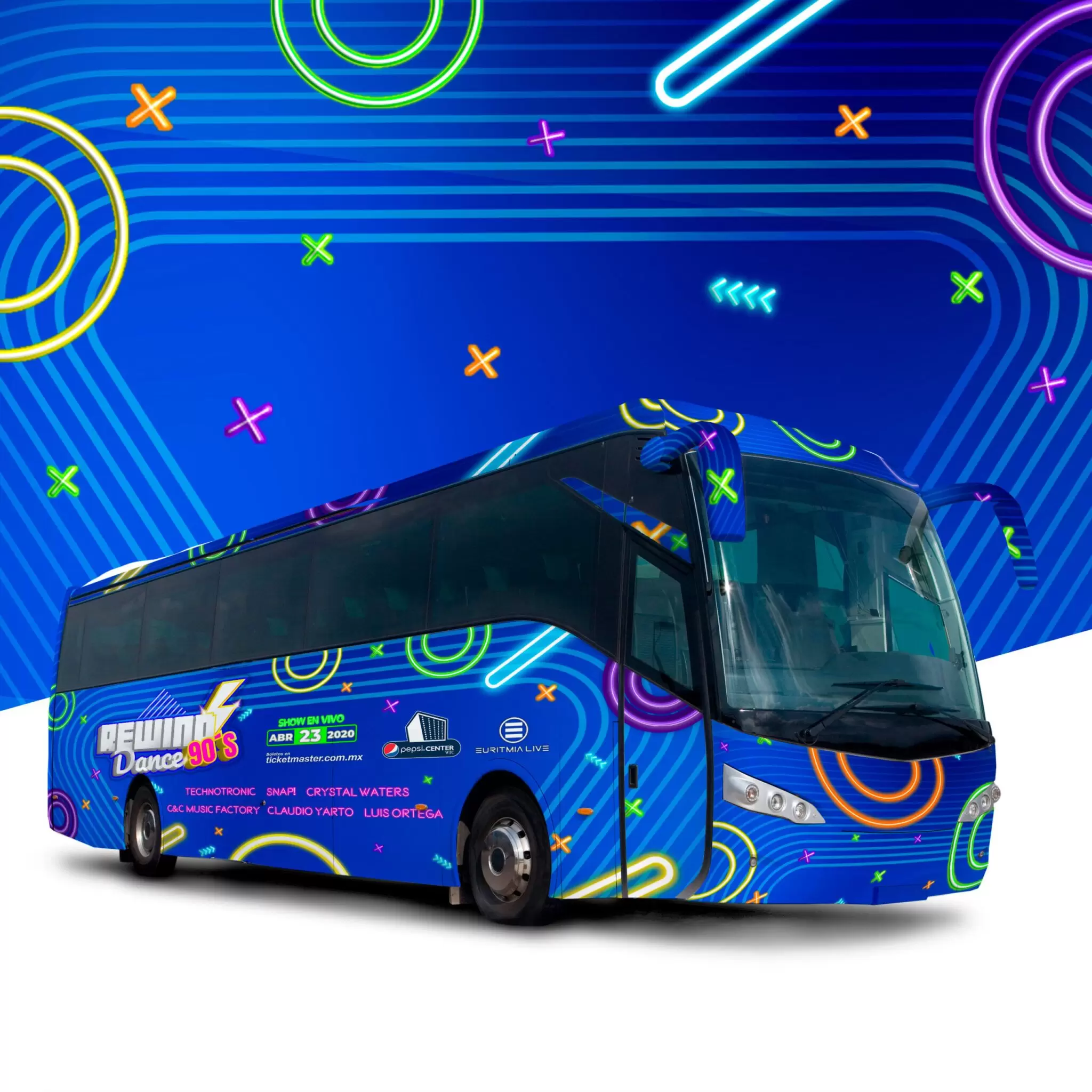 Autobus Rewind Dance 90´s