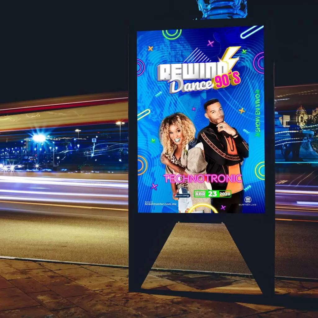 Display Exterior Rewind Dance 90´s